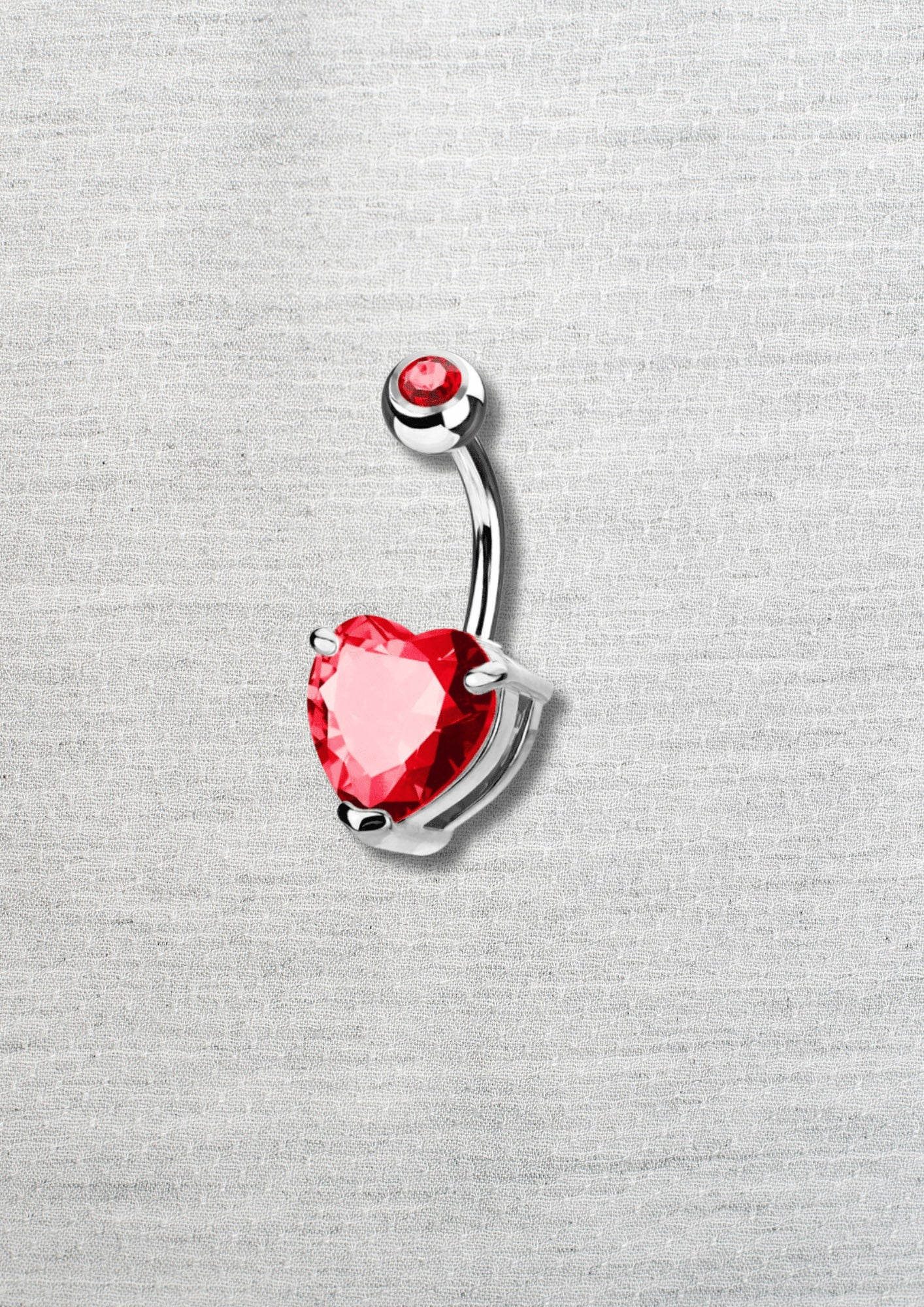 Piercing nombril coeur - La Fontaine a Bijoux